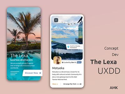 Travel Guide - App Concept design luxurious ux