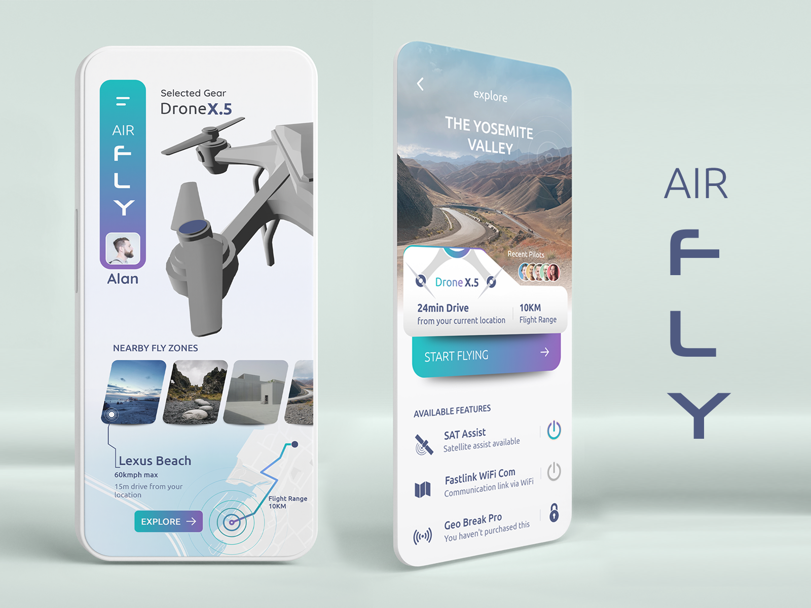 Drone FlyZones App by AVIM on Dribbble