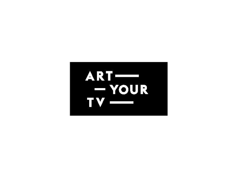 Art Your Tv abstract art branding geometric motion design tv typography
