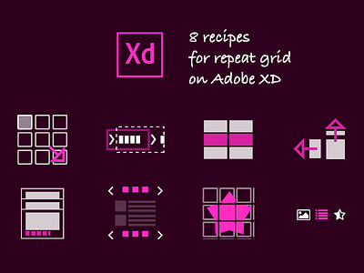 8 recipes using repeat grid adobe adobe xd how to ui xd