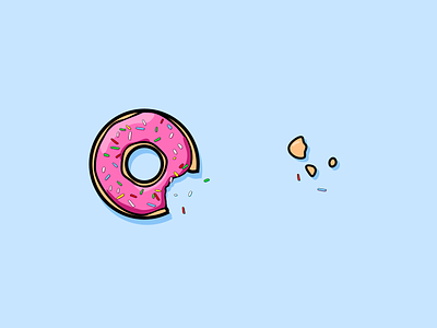 Donuts design donut donuts flat food inktober inktober2019 sprinkles