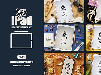 Free iPad Mockup Template Set - Justz Free