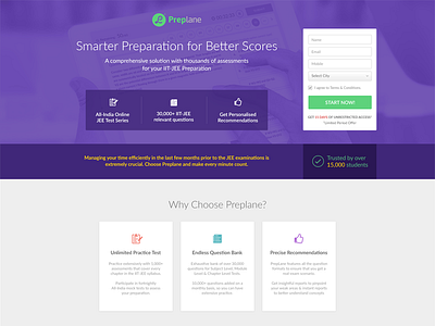 Landing page