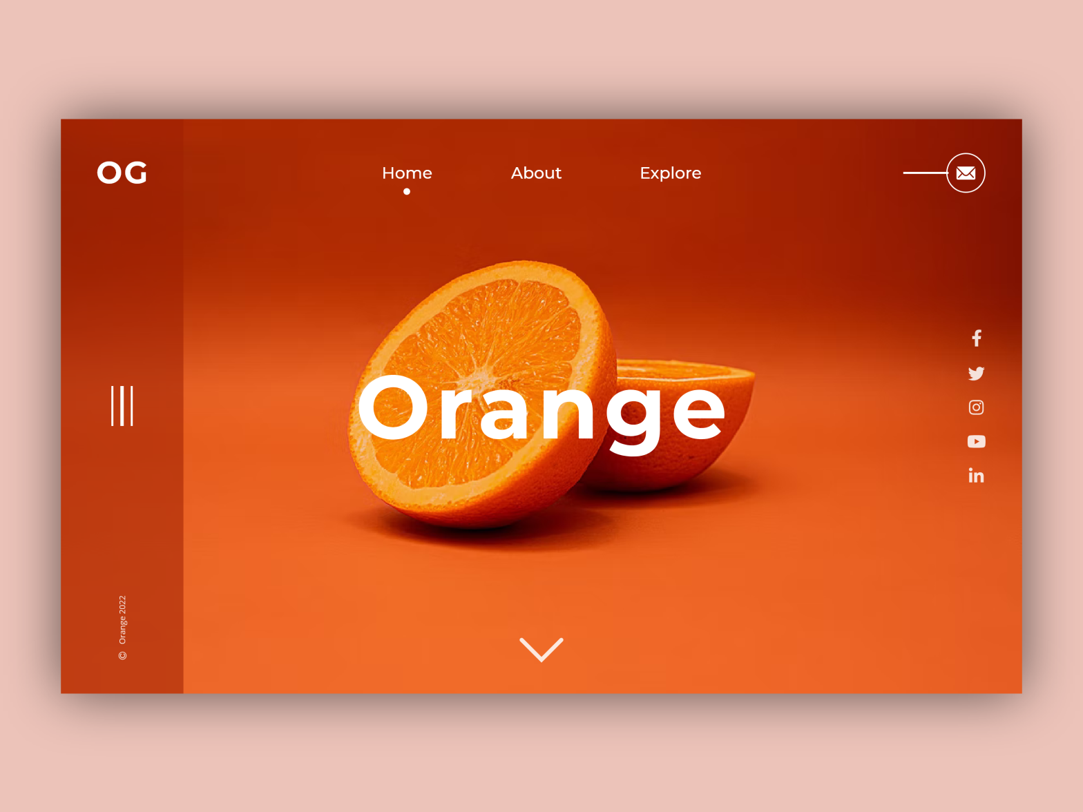 Orange Website Design by Mohammad Huzaifa Zakir on Dribbble