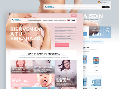 Isdin design ecommerce interface ui ux web