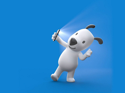 Heendy 3d character 3d illustration animation c4d cgi cinema4d dog fun illustration selfie smartphone