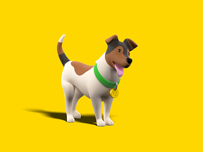 Woof Woof 3d c4d cgi character cinema4d design fun graphic design illustration ui