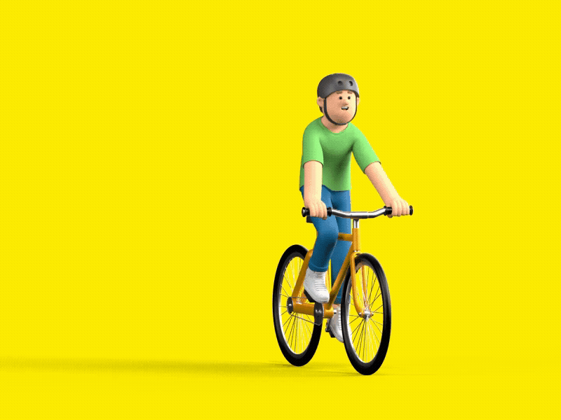 Perskindol - Boy on Bike 3d 3danimation abstract adobe animation art artist bike boy c4d character characterdesign cinema4d graphic design graphics illustration motion graphics ui wheels
