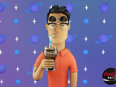 Coca Cola Freestyle 3d animation character coca cola coke illustration