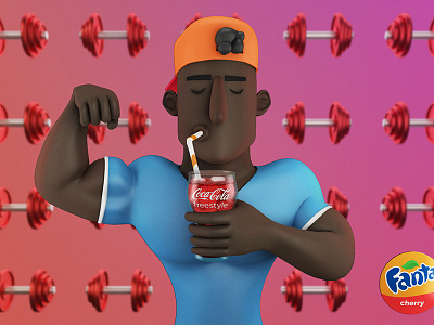 Coca Cola Freestyle 3d animation character coca cola coke illustration