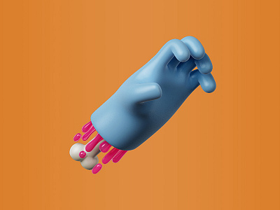 MM&M - Hand 3d body c4d character cinema4d editorial food hand illustration