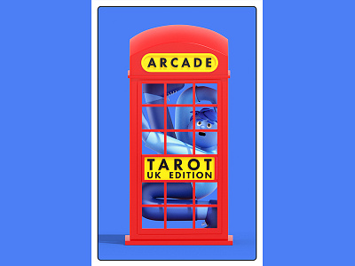 London Tarot Card - Cover 3d animation branding c4d character cinema4d design editorial illustration