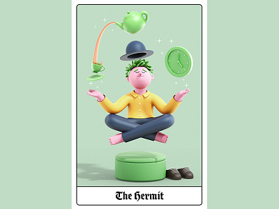 London Tarot Card - The Hermit