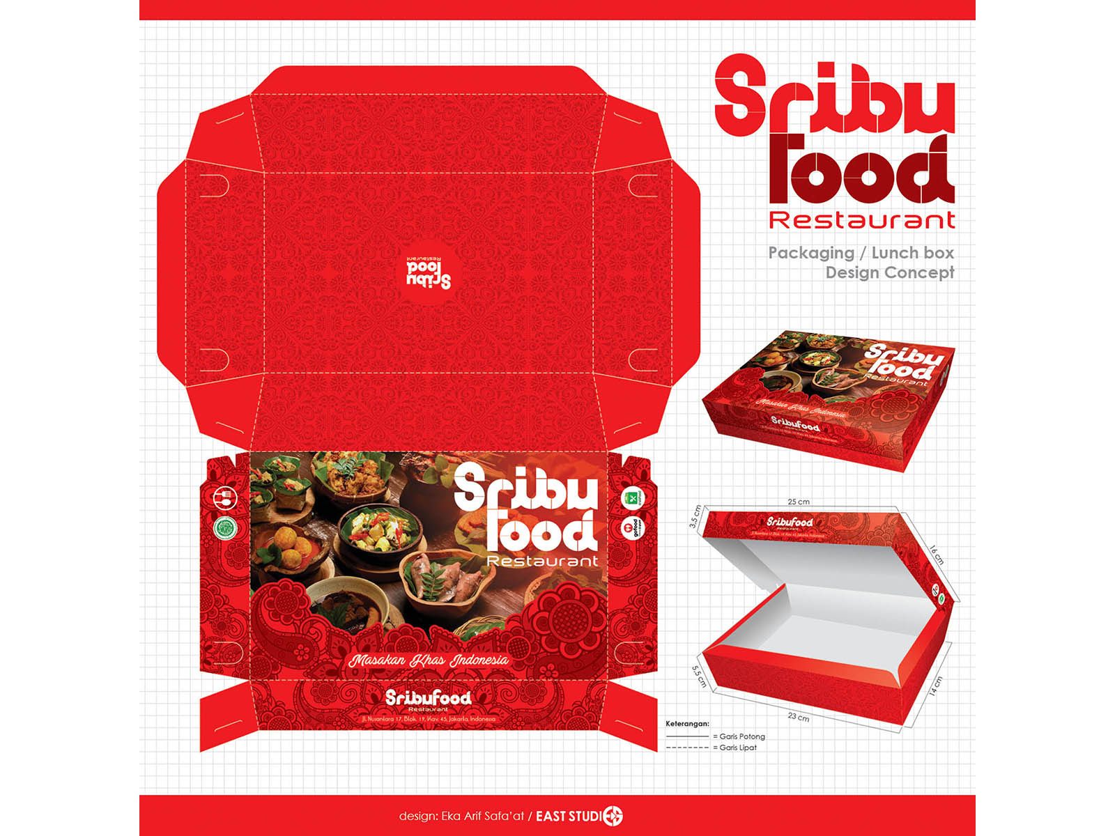 Lunchbox / Packaging Design by Eka Arif Safaat on Dribbble