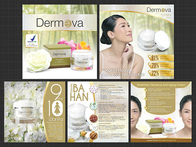 Dermeva Anti-aging Digital Banners Design branding design graphic design