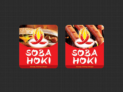 Sobahoki Packaging Sticker Design branding design graphic design product design