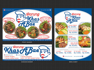 WKA Banner & Menu Sheet Design branding design graphic design