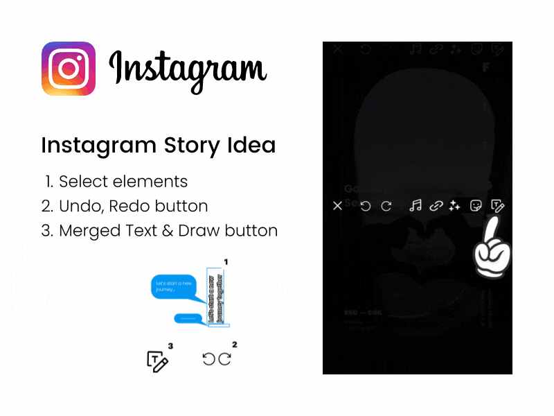 Instagram Story - Improvement Idea ig clone ig ideas ig story ig story redesign ig ui instagram instagram clone instagram ideas instagram story instagram ui raymondvalent1no ui ux