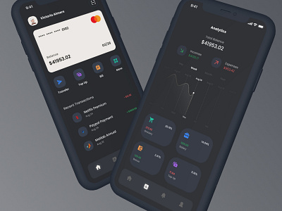 Fintech App bank bank app banking card chart credit creditcard expense exploration finance financial fintech fintech app income manage raymondvalent1no tracker ui