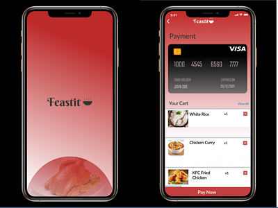 Feastit App Credit Card Checkout | Daily UI 002