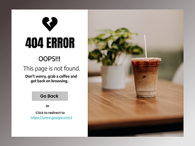 404 Error Page | DailyUI008