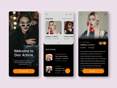 Fashion Article App Exploration blog app ui blog app ux blog post app blogger blogs creative app dribbble fashion fashion app fashion app ui fashion article app latest latest app ui magazine magazine app mhnehal03 news app news app ui news app ux news post app