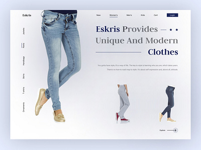 Fashion Landing Page Design