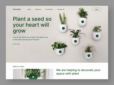Plant Home Page Exploration 🌾