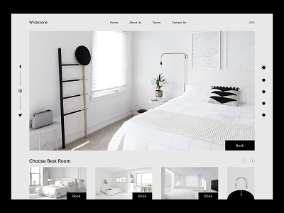 Room Booking Website Exploration branding cabin clean home page hotel hotel booking hotel cabin landing page room room booking room rent trip vacation webdesign website website design white white design white room white website