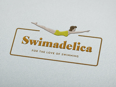 Swimadelica Branding artdeco brand branding design freelance illustration logo swimmer swimming typography vintage