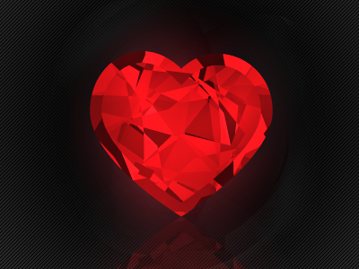 Ruby Heart illustrator shutterstock