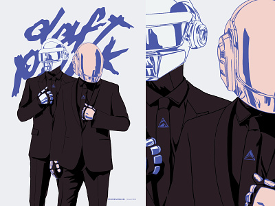 Epilogue | Daft Punk design illustration