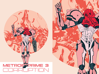 Everything Will Be Corrupted | Metroid Prime 3 case design cover design design illustration metroid nintendo samus aran video games