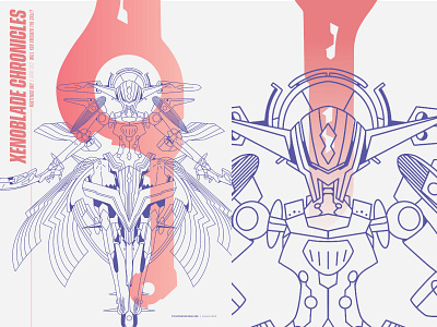 Nemesis | Xenoblade Chronicles case design cover design design graphic design illustration monado nemesis nintendo procreate wii xenoblade