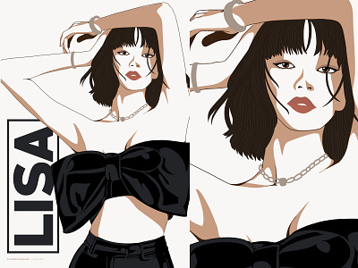 Lisa | BLACKPINK blackpink design illustration kpop lisa music portrait