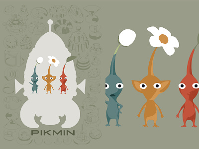 The Ship's Parts | Pikmin case design design gamecube illustration nintendo pikmin s.s. dolphin