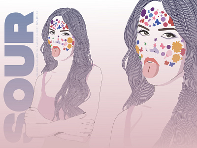 Sour | Olivia Rodrigo design illustration music olivia rodrigo sour