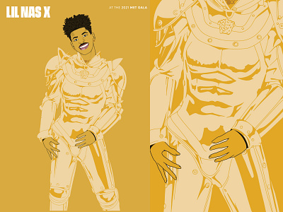 Lil Nas X | MET Gala 2021 design illustration lil nas x met gala