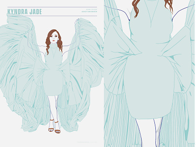 Kyndra Jade | KCFW F/W 2021 design fashion illustration kcfw