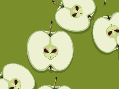Apple 2d 2d illustration apple fruit green apple grinch illustration slice vector