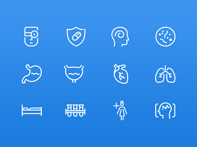 Medicine and healthcare icons