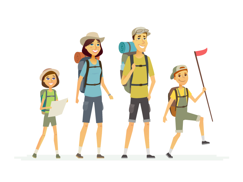 Family leisure illustrations by Boyko on Dribbble