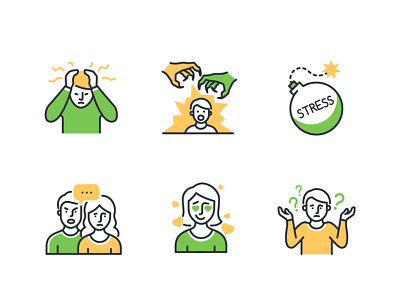 Stress icons