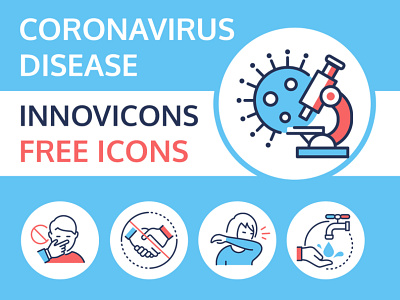 Coronavirus free icons collection coronavirus design free freebie healthcare hygiene icon pandemic set style vector