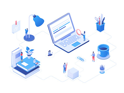 Business isometric illustrations by Boyko on Dribbble