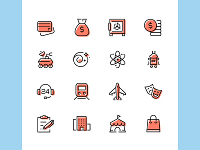 Icostory color line icons