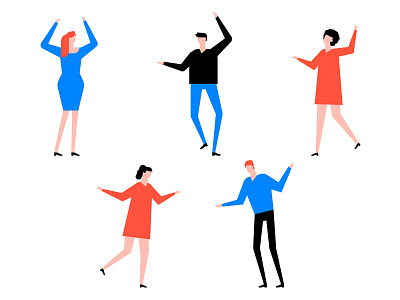 International Dance Day celebration character design dancing design illustration party people style vector