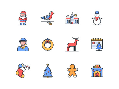 New Year Icons