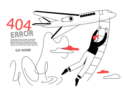 404 error page 404 character design error error page flat design illustration line style vector website