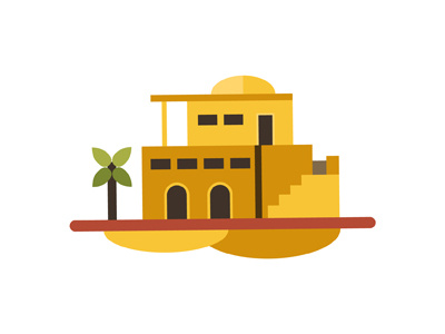 Egyptian House Icon